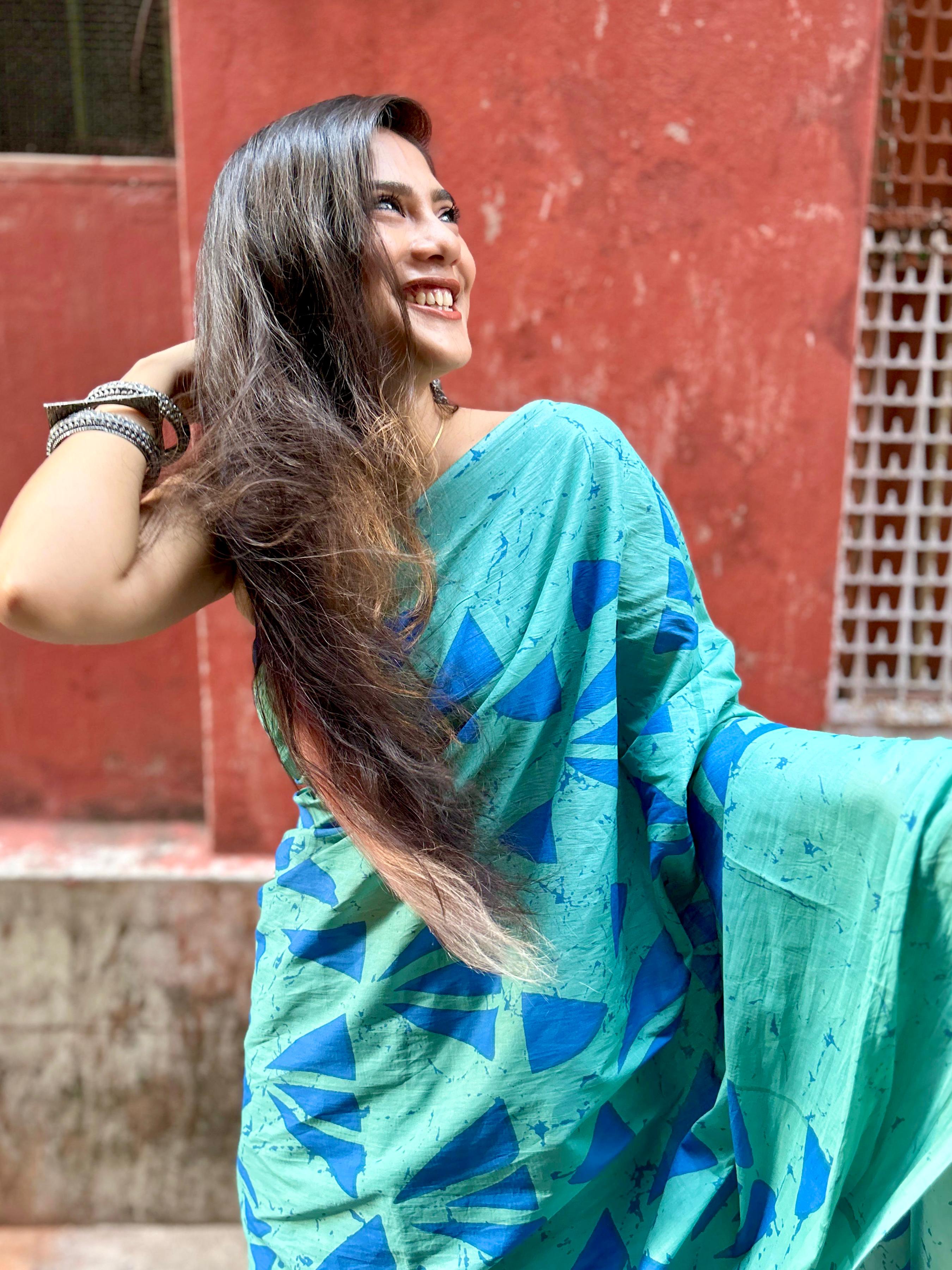 Jalvritt Mul Mul Saree