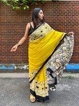 Zahra Mul Mul Saree