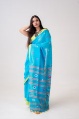 Aqua Raas Cotton Handloom Saree