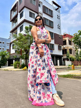 Floral Raga Mul Mul Saree