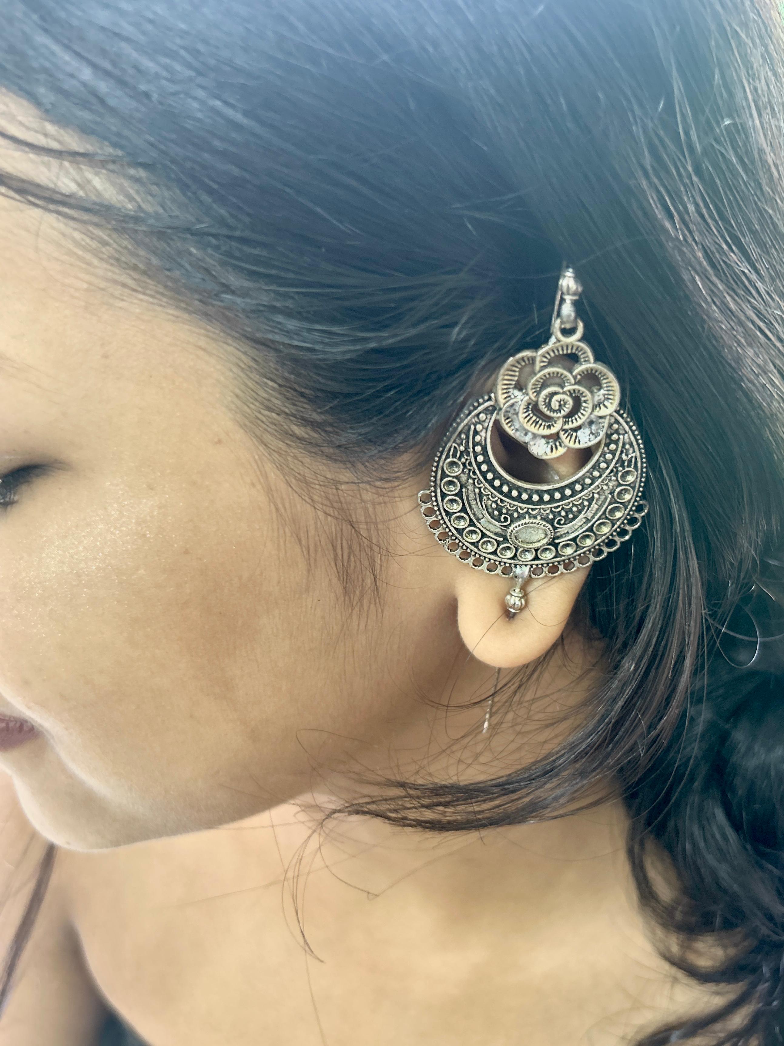 Chandika Oxidised Ear Cuff