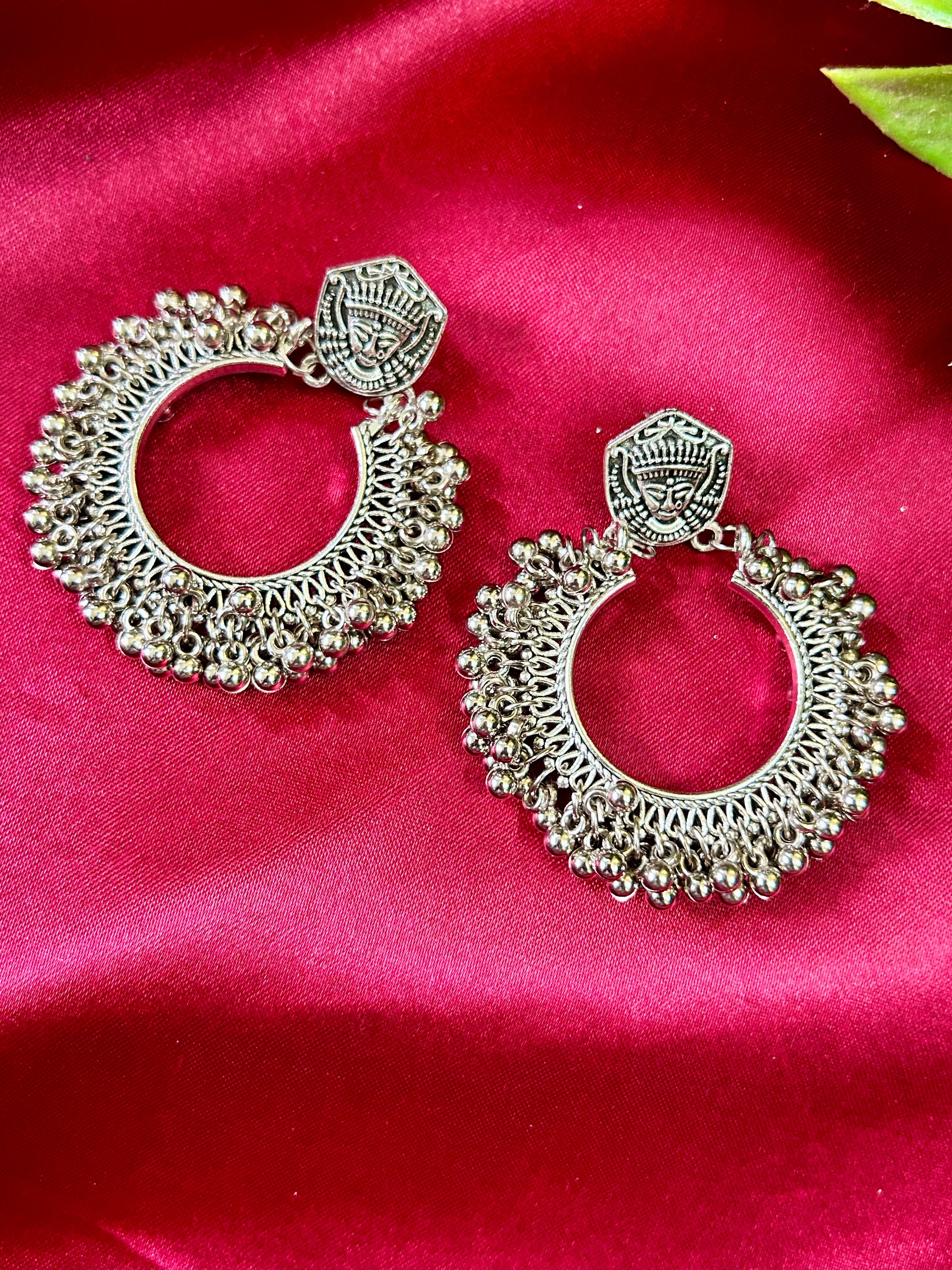 Divya Circle Statement Earrings