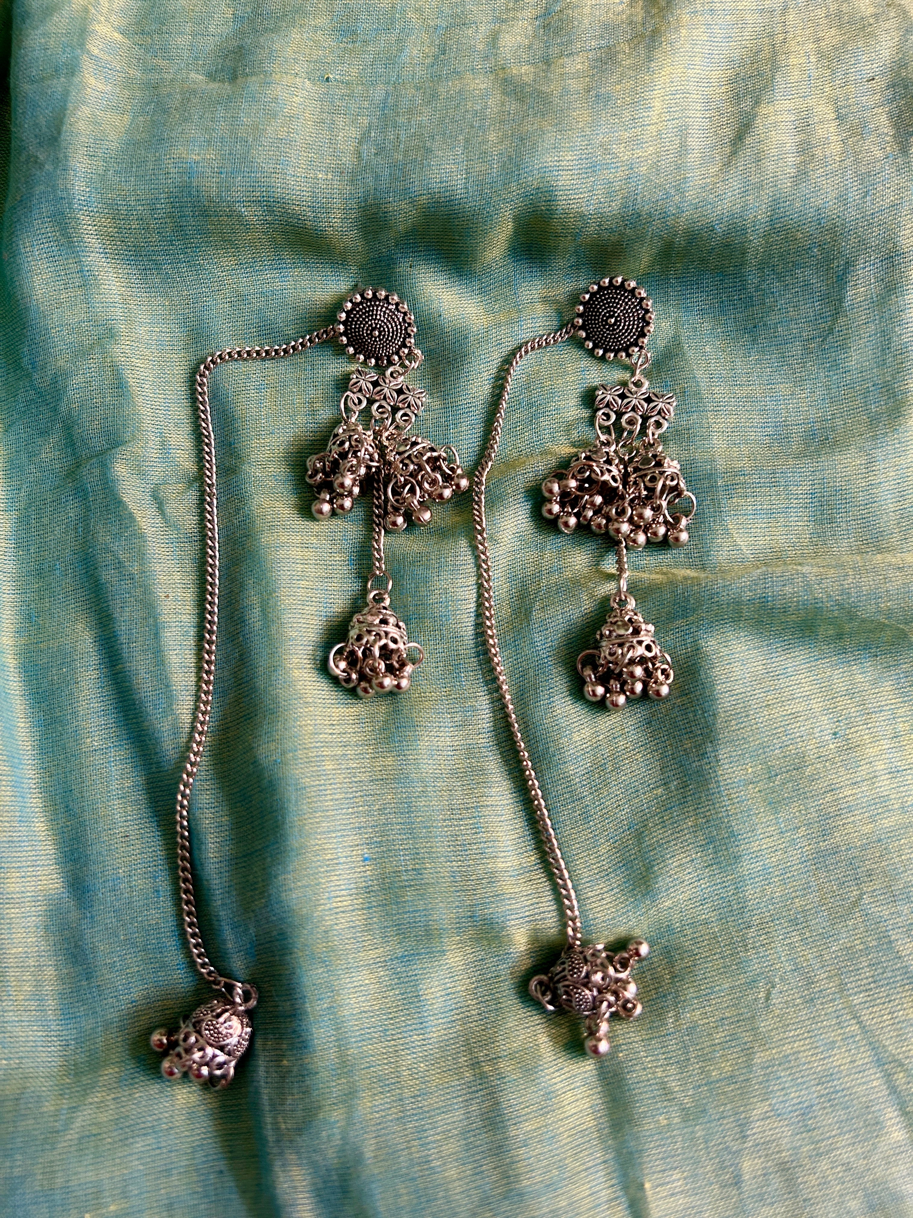 Kaan Chain Jhumkas