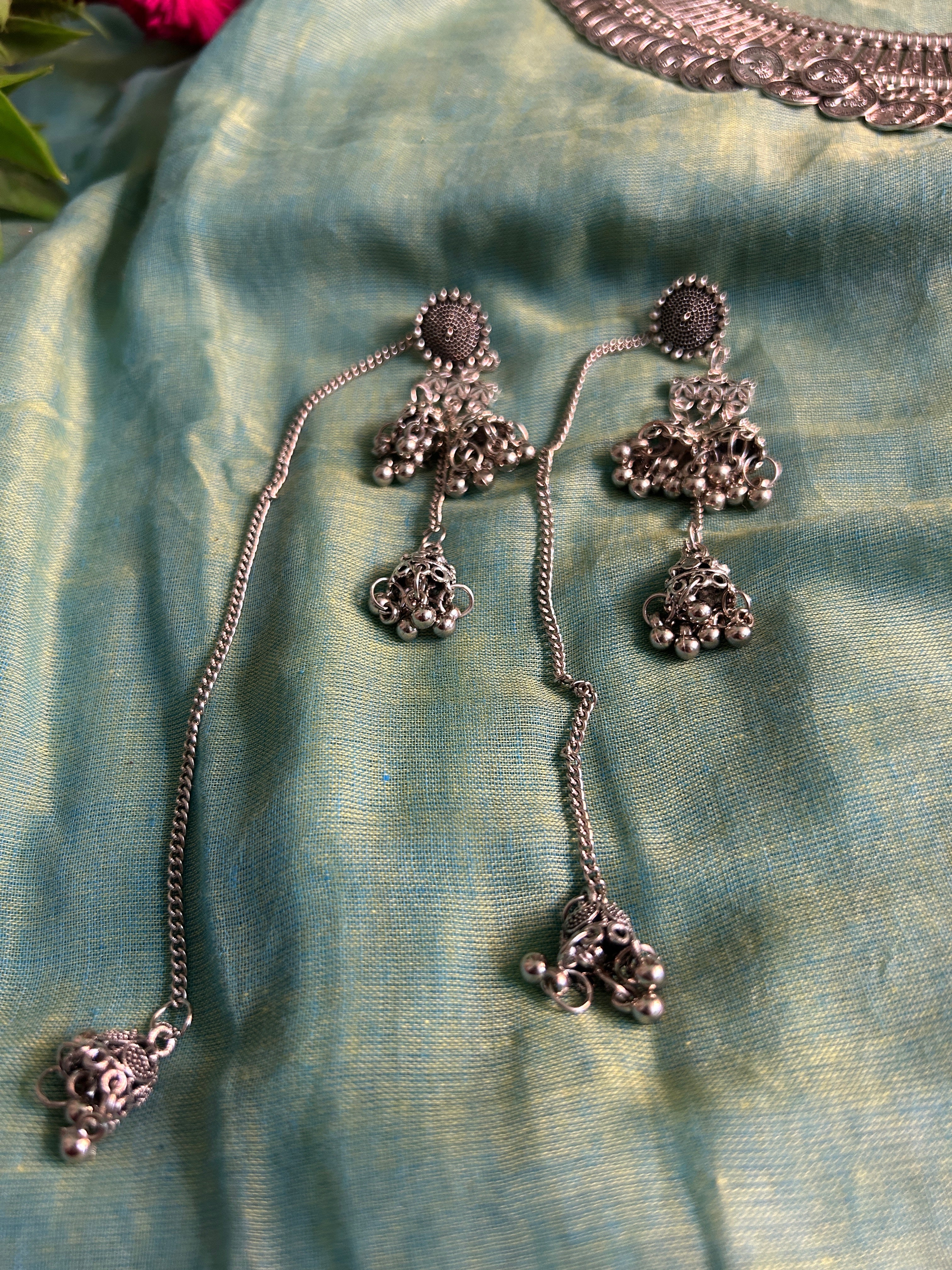 Kaan Chain Jhumkas