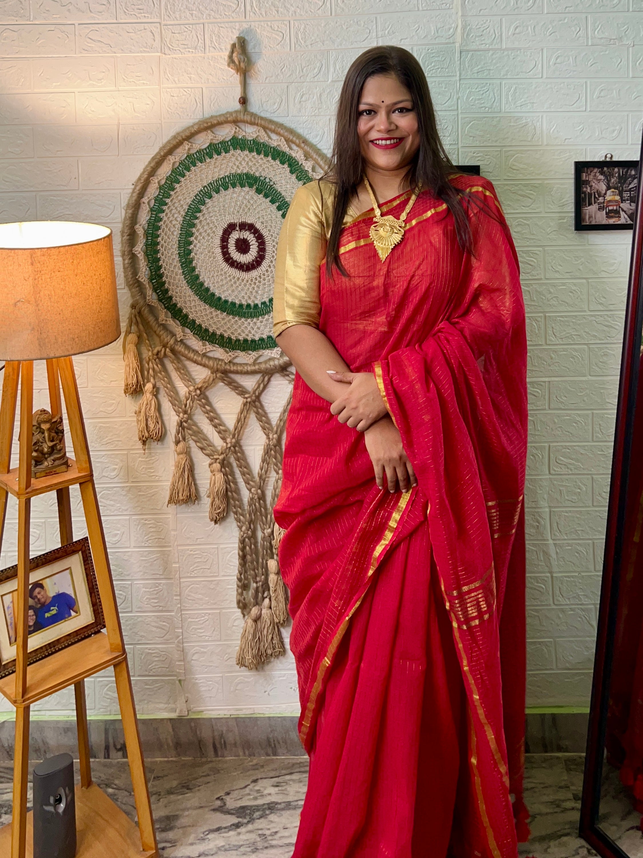 Red Devi Saree