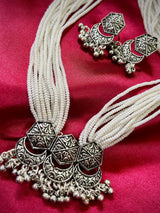 Pearl Oxidised Necklace