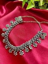 Regal Radiance Oxidised Statement Necklace