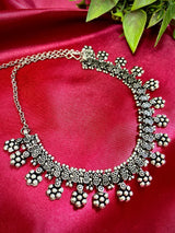 Regal Radiance Oxidised Statement Necklace