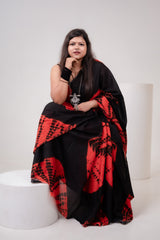 Chandrakta Mul Mul Saree