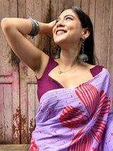 Lavender Whispers Mul Mul Saree