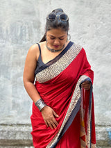 Laal Mitti Mul Mul Saree