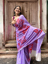 Lavender Whispers Mul Mul Saree