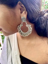 Divya Circle Statement Earrings