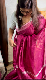 Gulabi Tara Saree