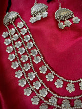 Majestic Glory Oxidised Necklace & Earrings Set