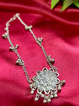Luna Grace Oxidised Anklet